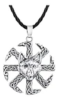 Collar Vikingo Runas Brújula Celta Eslavo Runas Lobo Hombre  - Miniatura 14