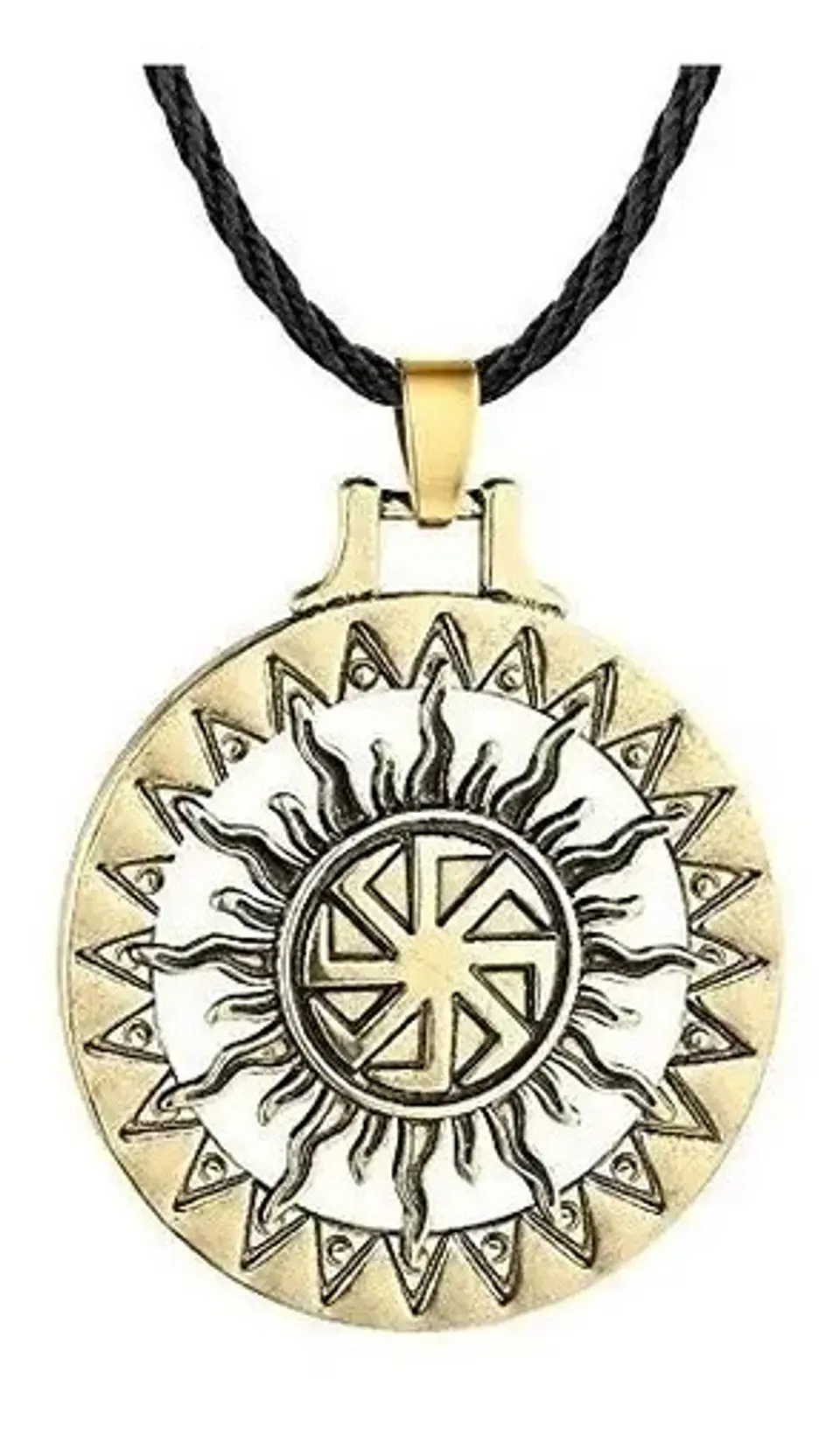Collar Vikingo Runas Brújula Celta Eslavo Runas Lobo Hombre  16