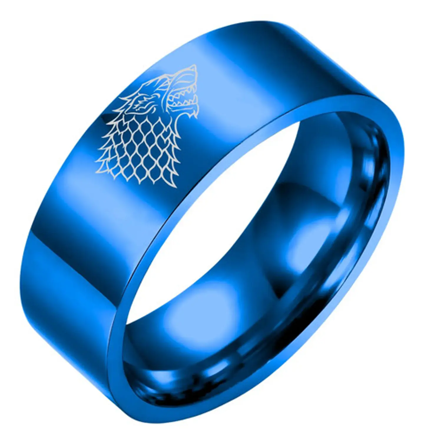 Anillo Game Of Thrones Lobo Stark Acero Inoxida Hombre Mujer 6