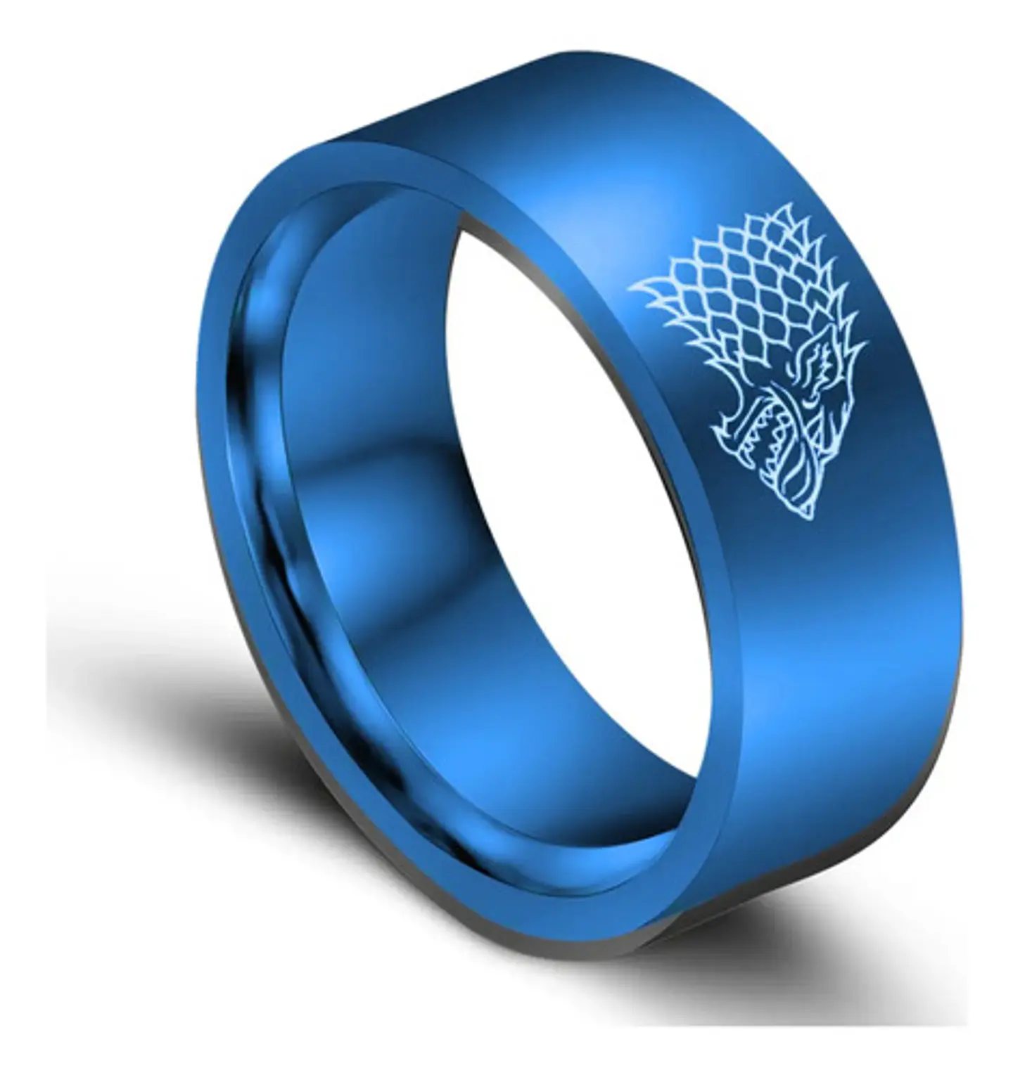 Anillo Game Of Thrones Lobo Stark Acero Inoxida Hombre Mujer 7