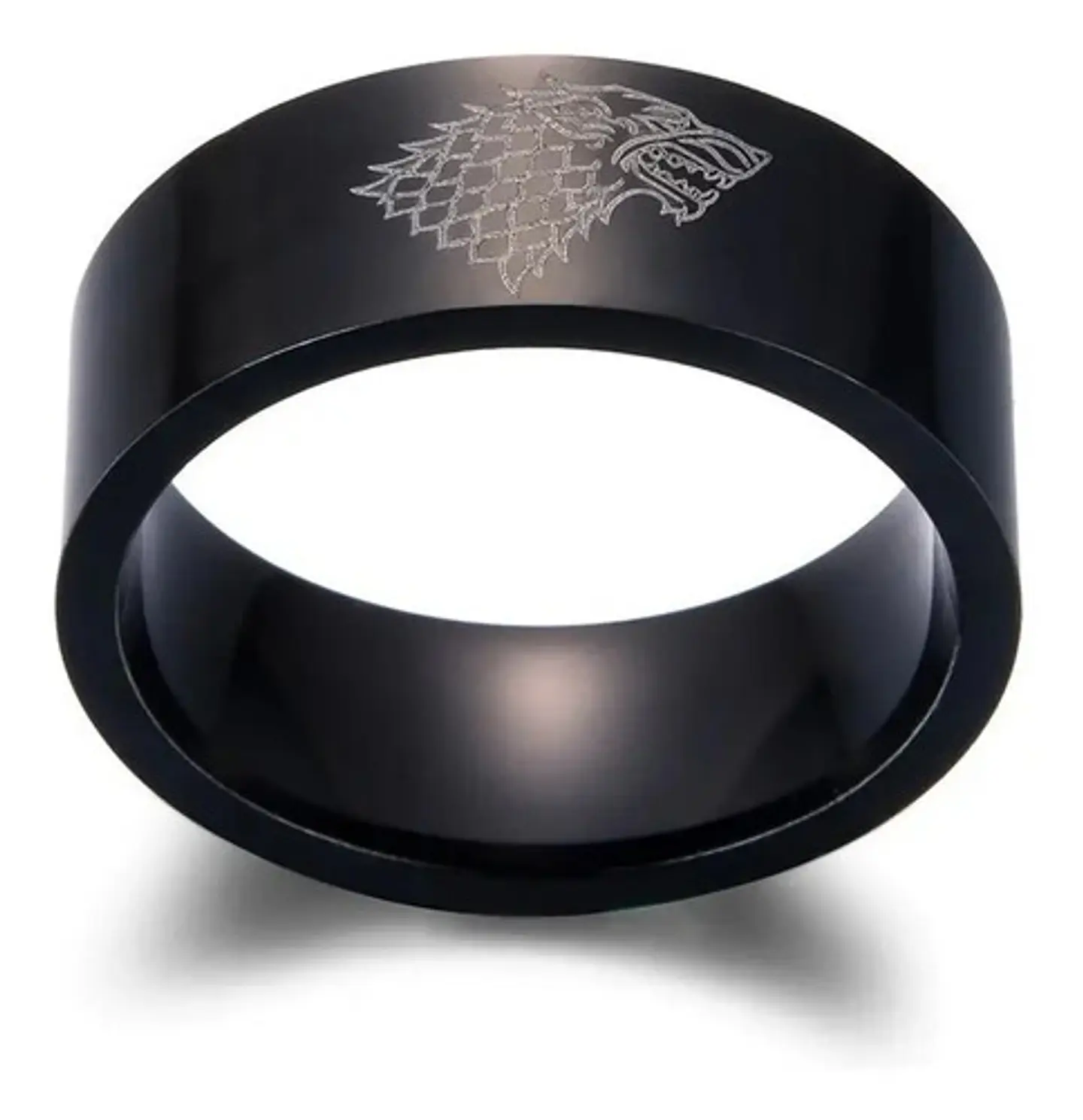 Anillo Game Of Thrones Lobo Stark Acero Inoxida Hombre Mujer 13