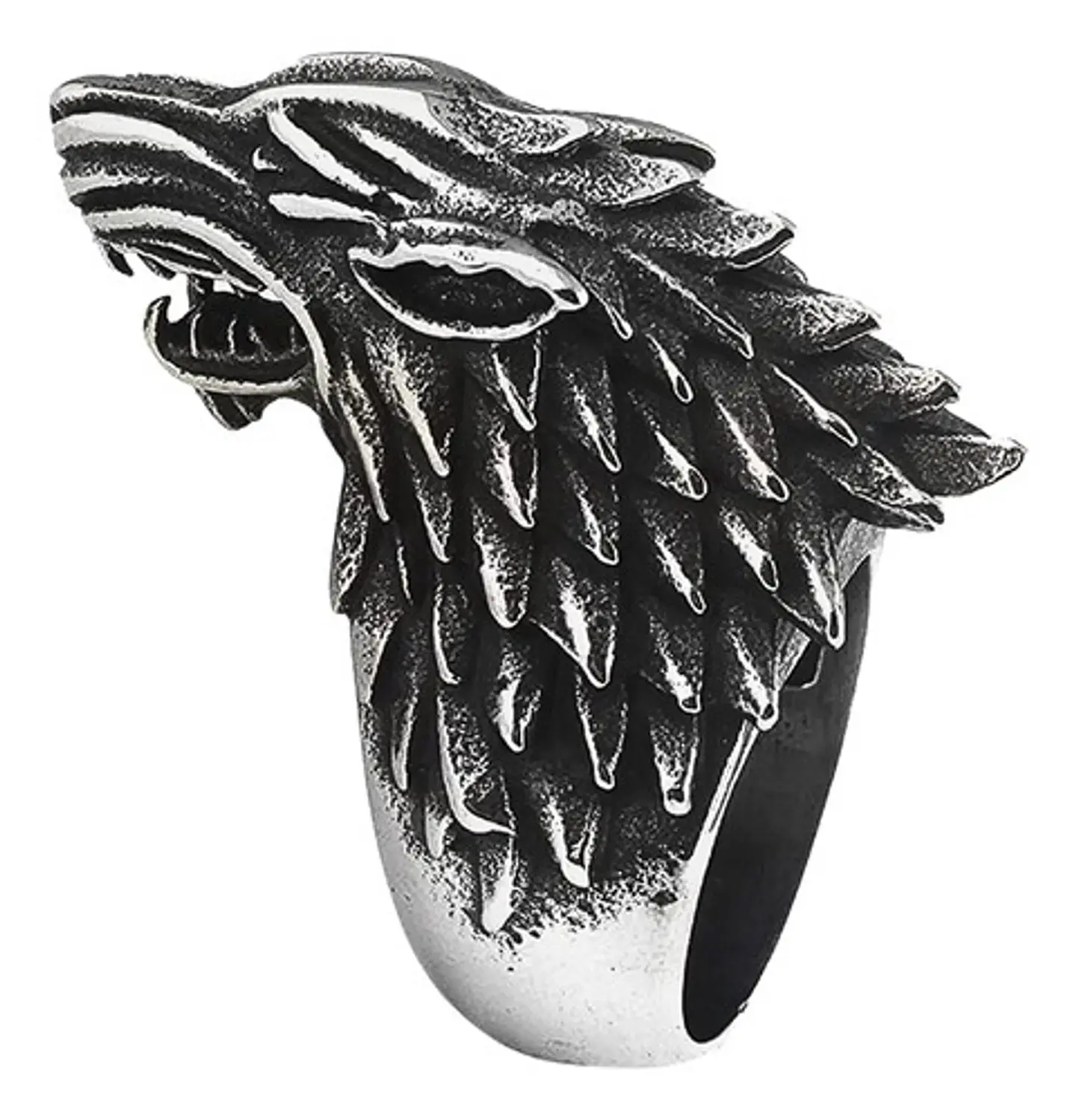 Anillo Lobo Game Of Thrones Stark Acero Inoxidable Hombre 1
