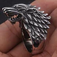 Anillo Lobo Game Of Thrones Stark Acero Inoxidable Hombre - Miniatura 6