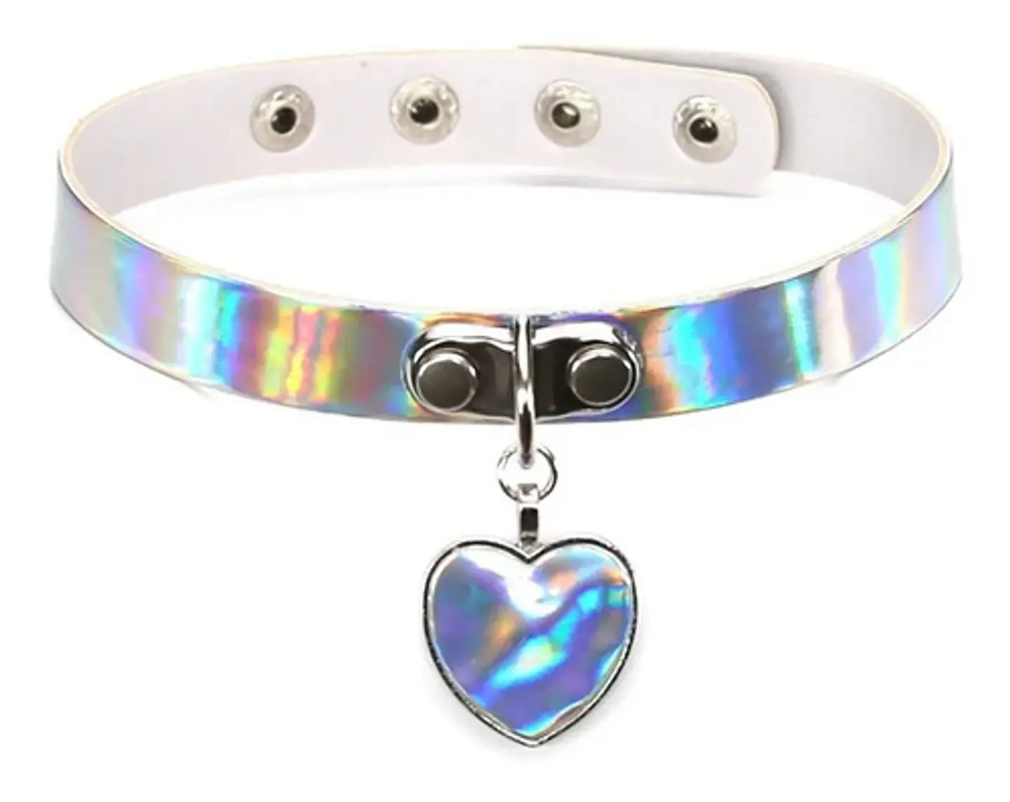 Collar Choker Gargantilla Punky Colgante Corazon Mujer Moda 1