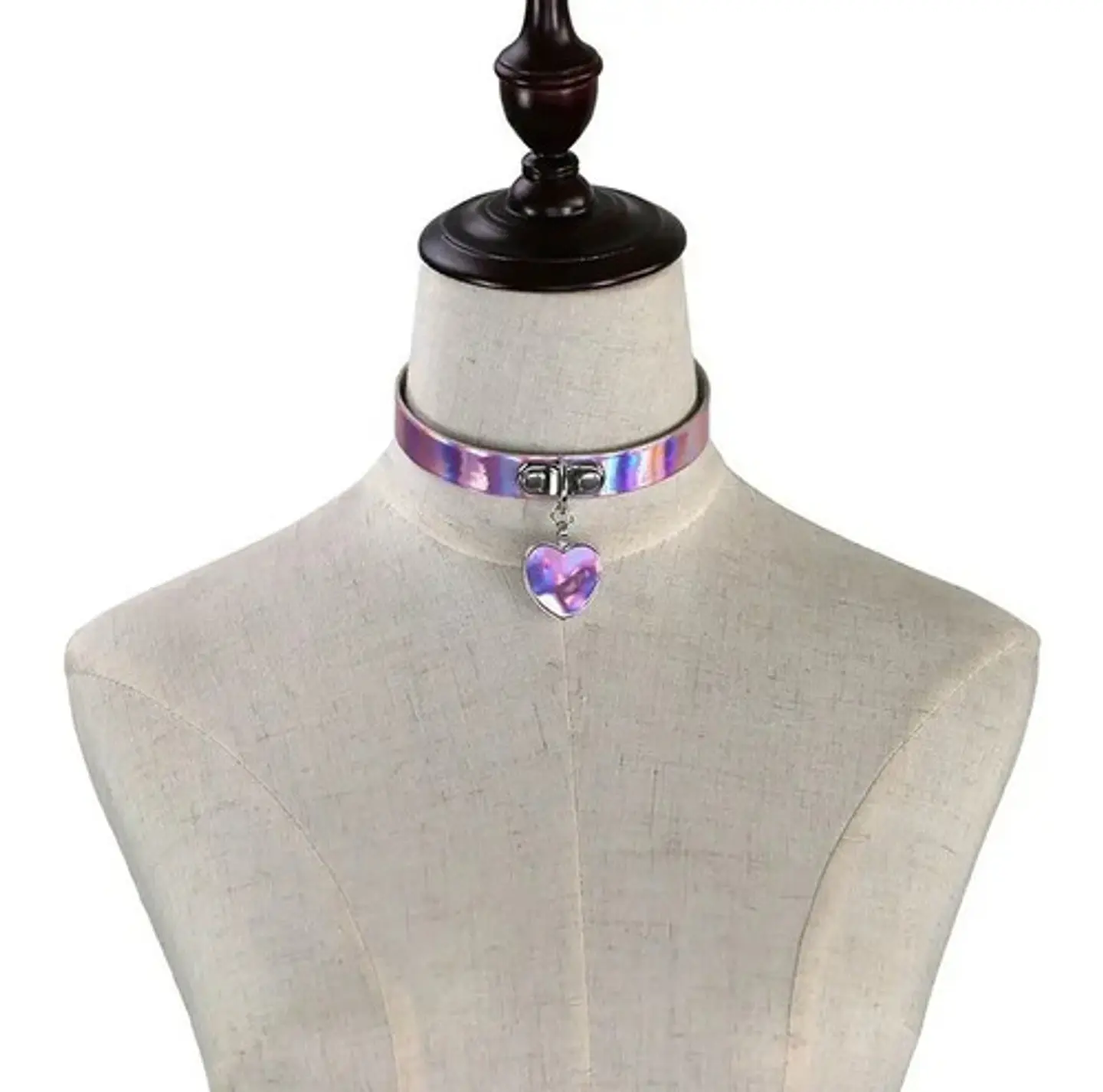 Collar Choker Gargantilla Punky Colgante Corazon Mujer Moda 2