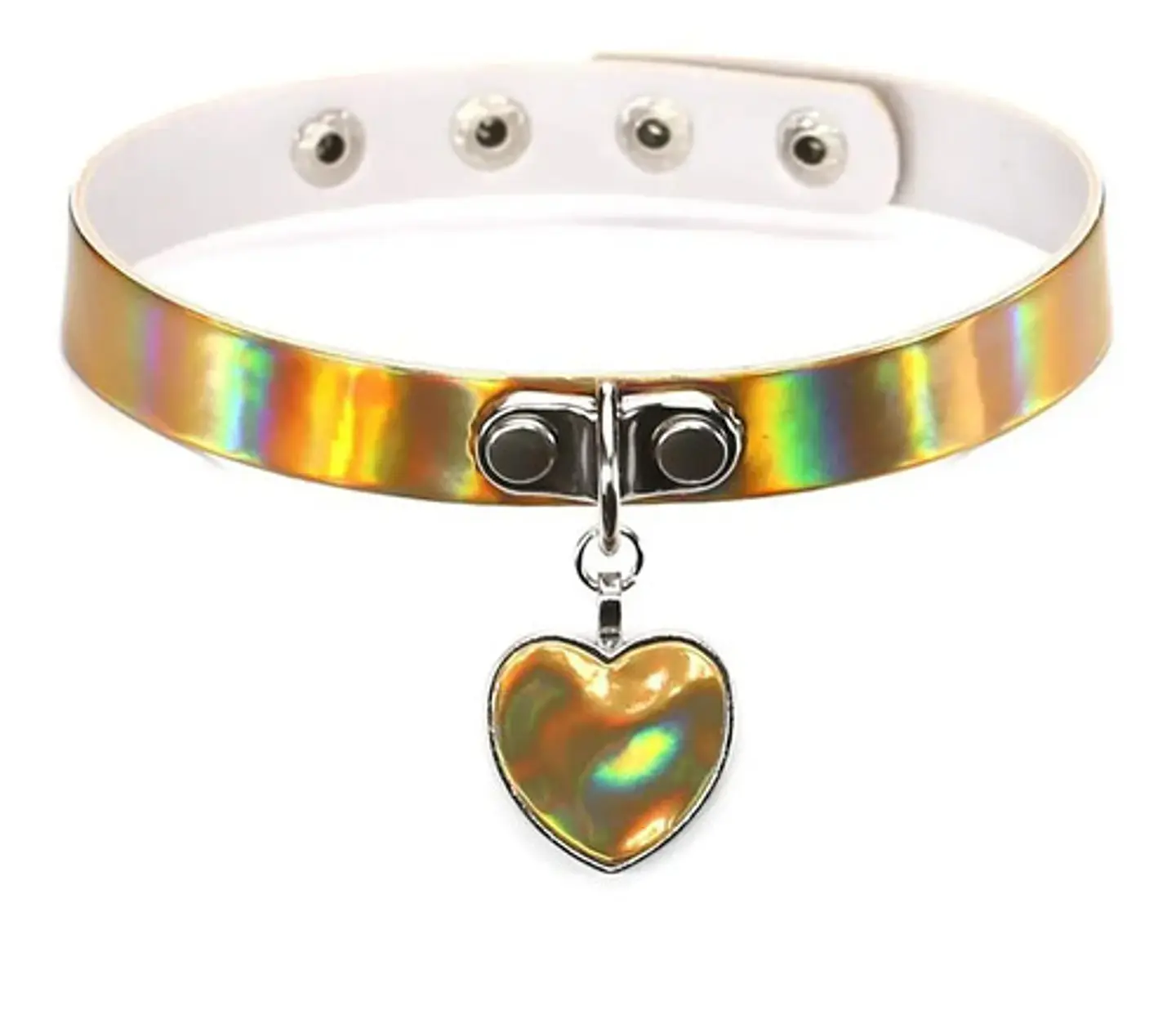 Collar Choker Gargantilla Punky Colgante Corazon Mujer Moda 7