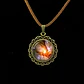 Collar para hombre y mujer Colgante de Cristal galaxias nebulosas - Miniatura 2