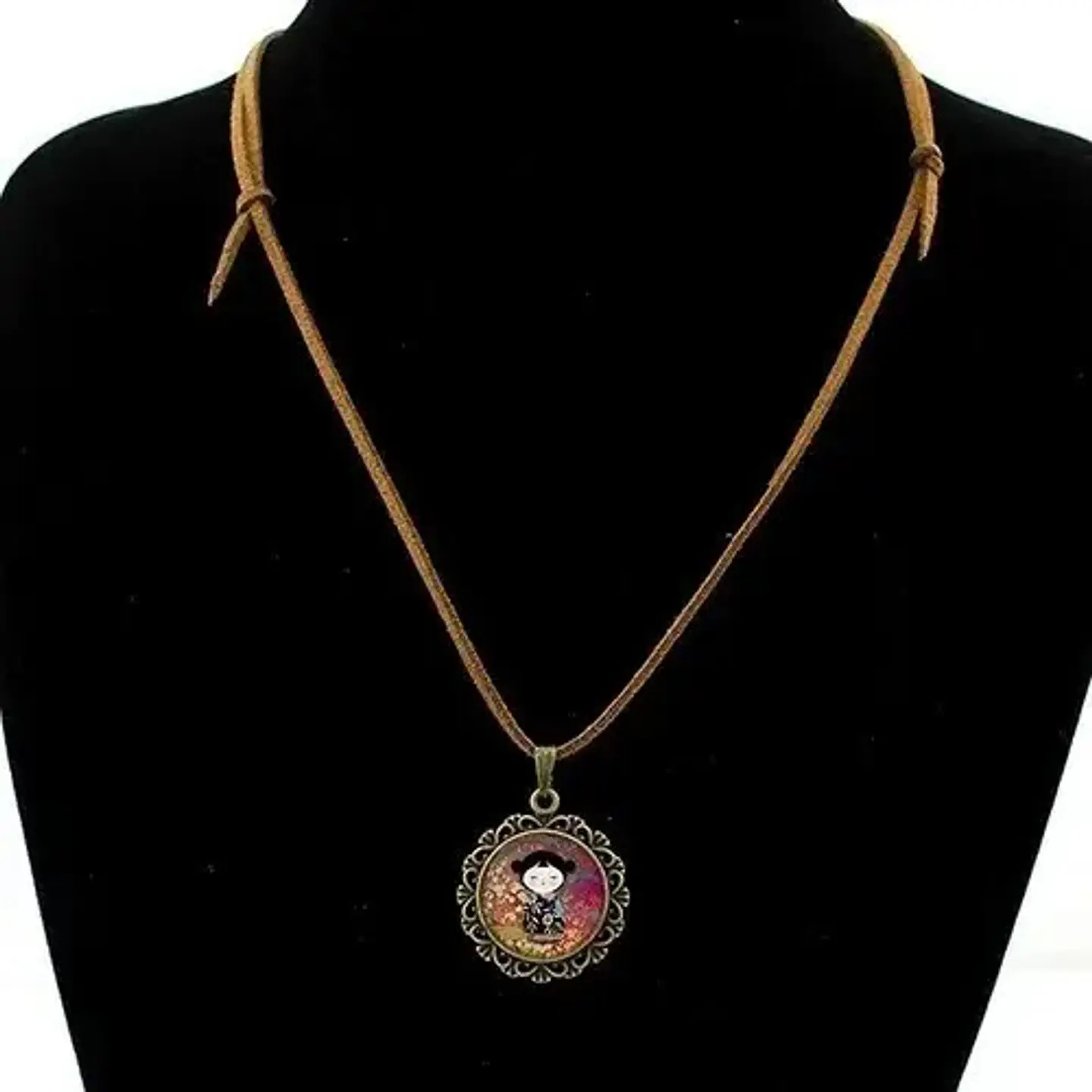Collar para hombre y mujer Colgante de Cristal galaxias nebulosas 6
