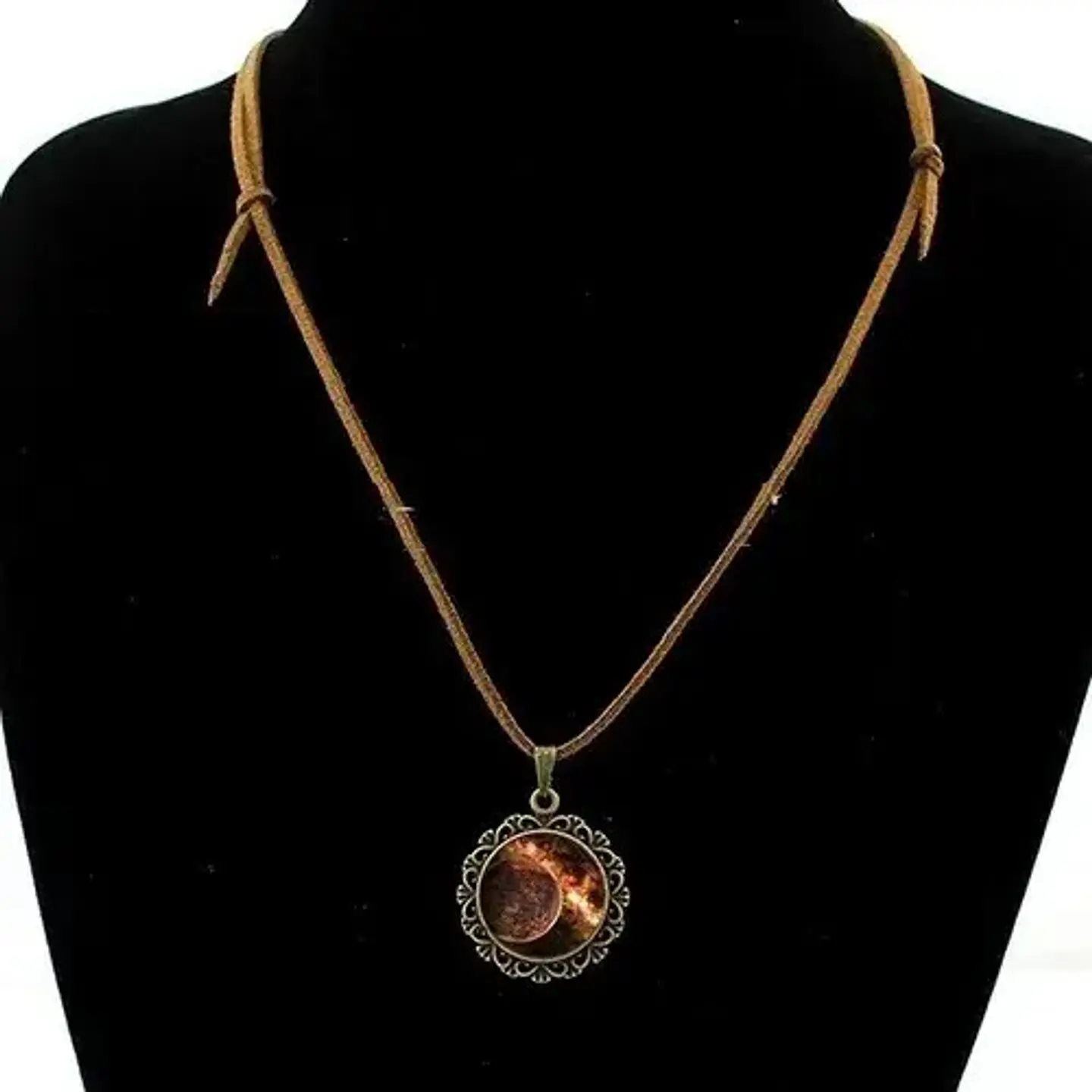 Collar para hombre y mujer Colgante de Cristal galaxias nebulosas 11