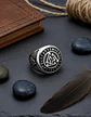 Anillo Color Plata Vikingo Triangulo Acero Inoxidable Hombre - Miniatura 6