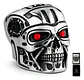 Anillo Acero Inoxidable Terminator Color Plata Cráneo Hombre - Miniatura 1