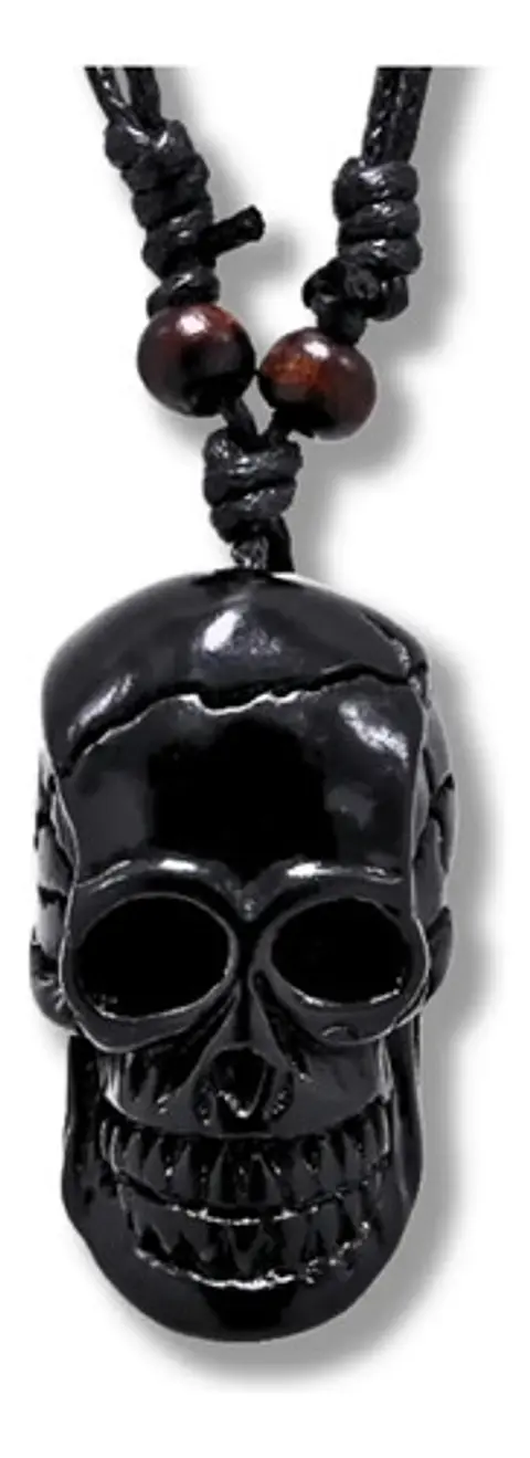 Collar Cráneo Calavera Skull Imitación Colmillo Hombre
