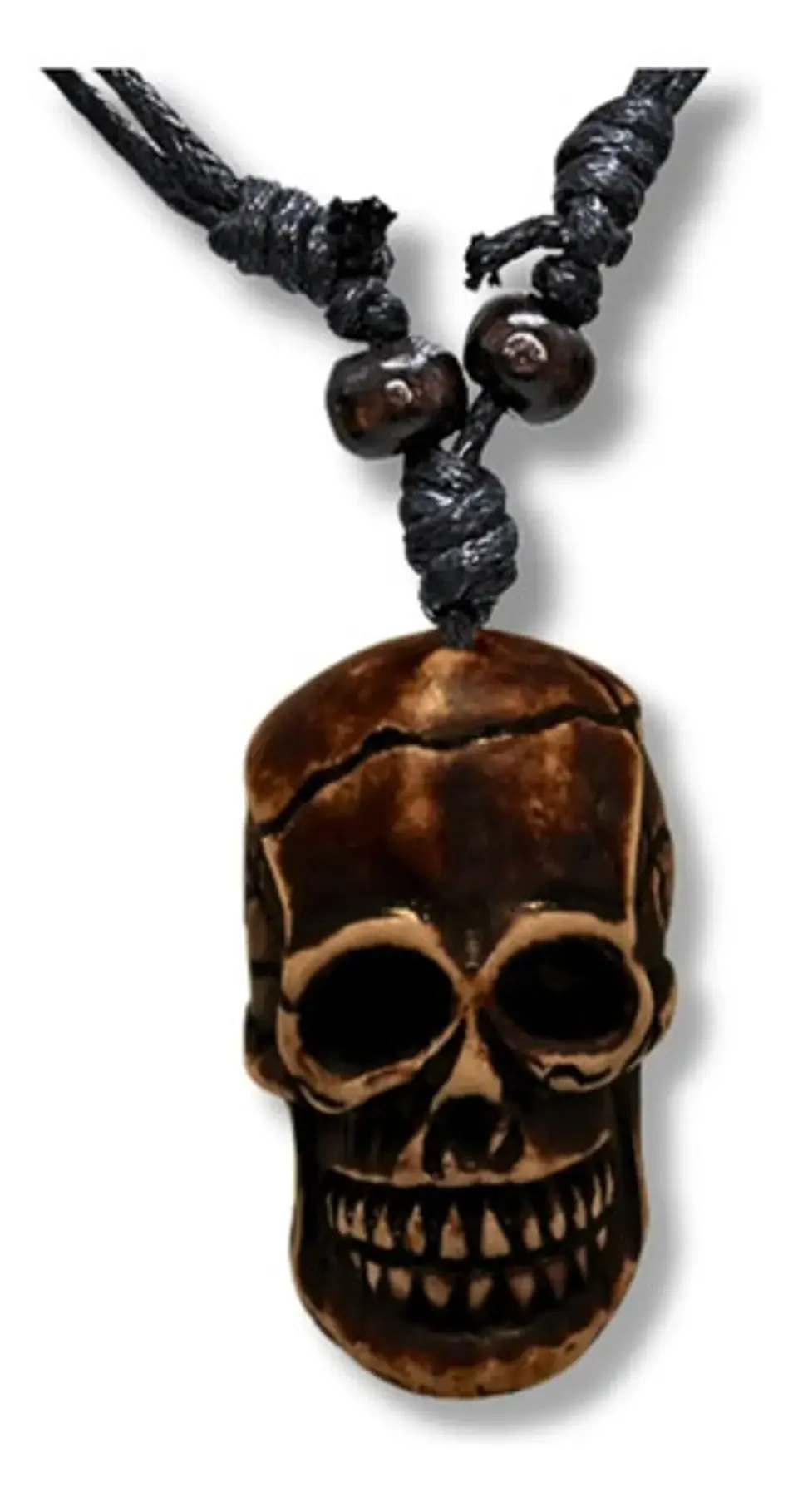 Collar Cráneo Calavera Skull Imitación Colmillo Hombre 9