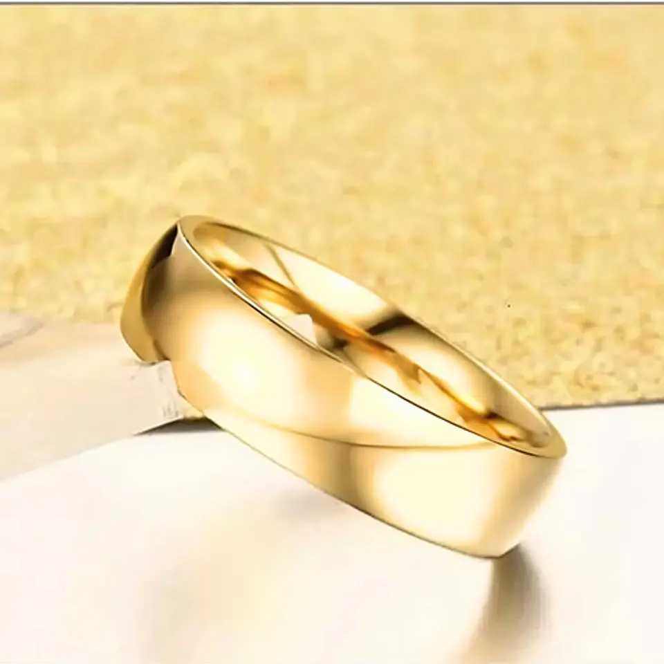 Anillo Argolla Azul Acero Inoxidable Hombre Mujer Moda 11
