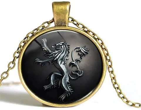 Collar para hombre y mujer dije cabuchon Juego de Tronos