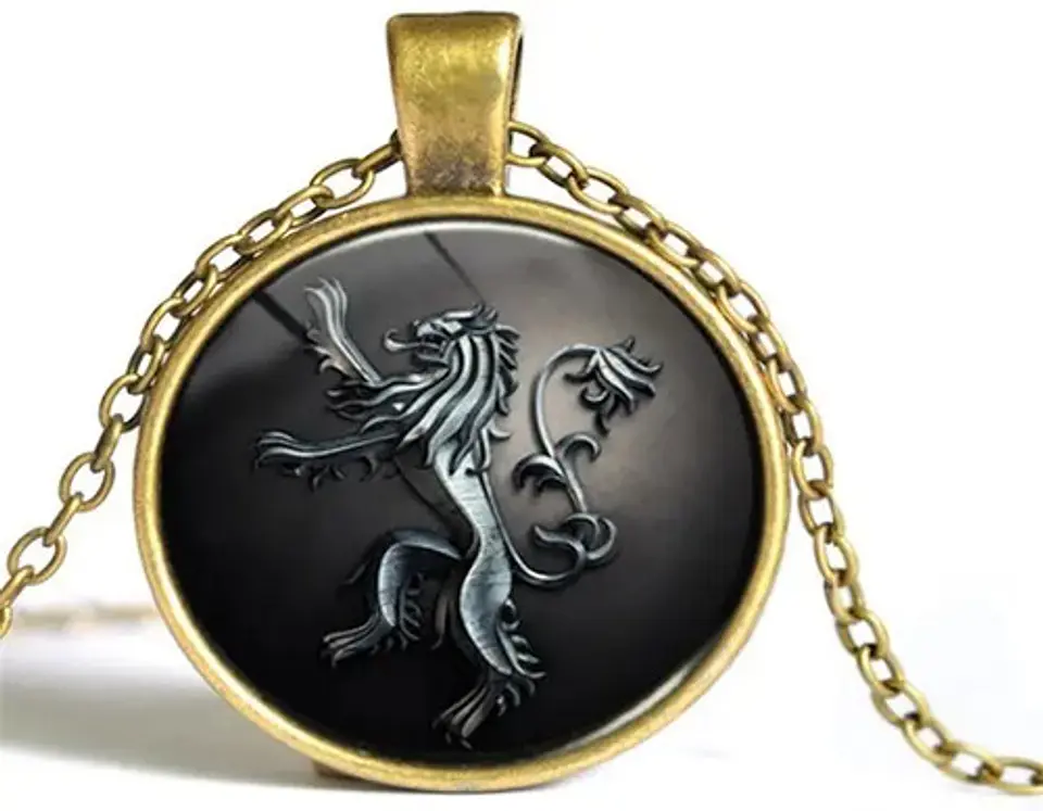 Collar para hombre y mujer dije cabuchon Juego de Tronos 1