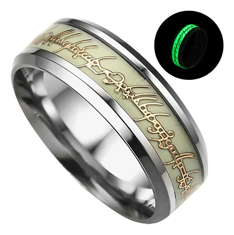 Argolla Brilla En La Oscuridad Señor De Los Anillos Hombre