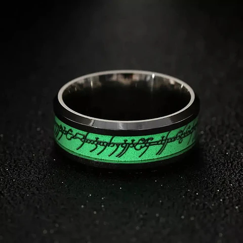 Argolla Brilla En La Oscuridad Señor De Los Anillos Hombre