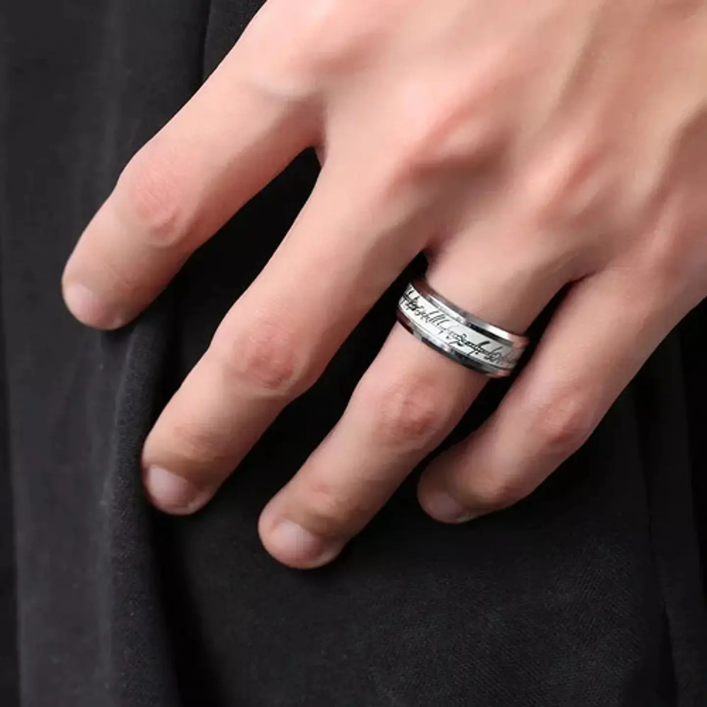 Argolla Brilla En La Oscuridad Señor De Los Anillos Hombre 5