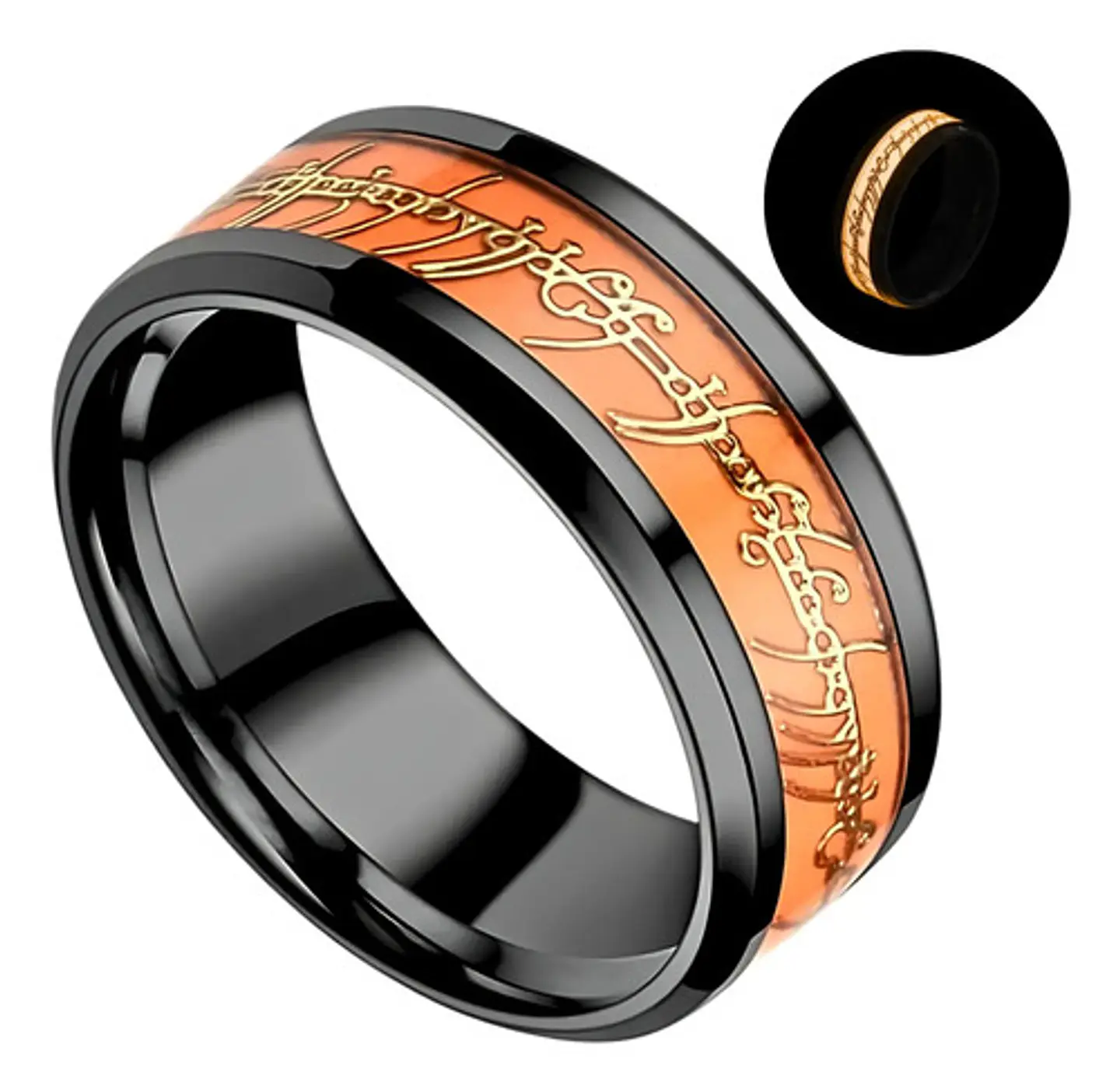 Argolla Brilla En La Oscuridad Señor De Los Anillos Hombre 11