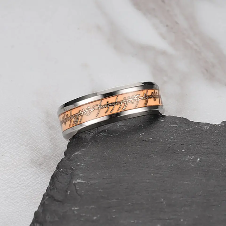 Argolla Brilla En La Oscuridad Señor De Los Anillos Hombre 23