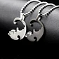 Collar en acero para Mujer Y Hombre Parejas Yin Yang Gato - Miniatura 6