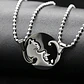 Collar en acero para Mujer Y Hombre Parejas Yin Yang Gato - Miniatura 9