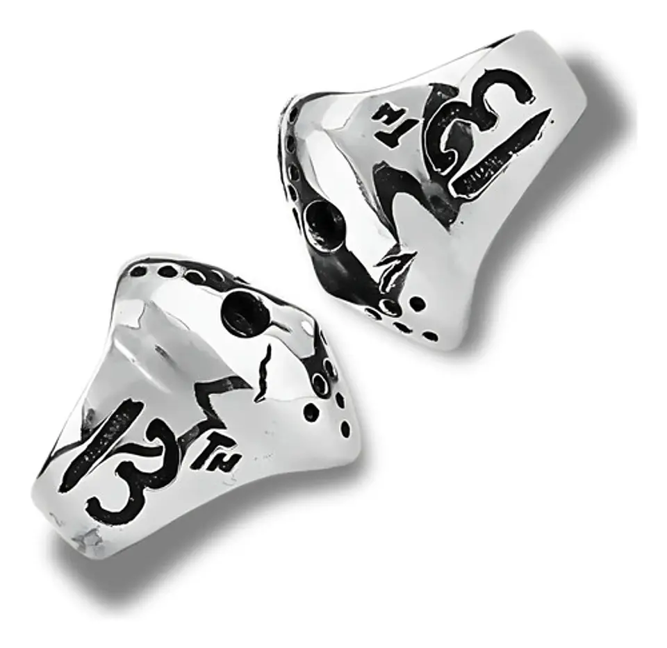 Anillo Acero Inoxidable Viernes 13 Jason Color Plata Hombre 4
