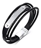 Pulsera Brazalete Acero Inoxidable Placa Color Oro Hombre - Miniatura 1