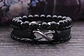 Pulsera Manilla Piedras Naturales Cuero Infinito Para Hombre - Miniatura 3