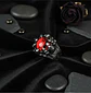 Anillo Ojo Dragón Rojo Cráneo Skull Acero Inoxidable Hombre - Miniatura 10