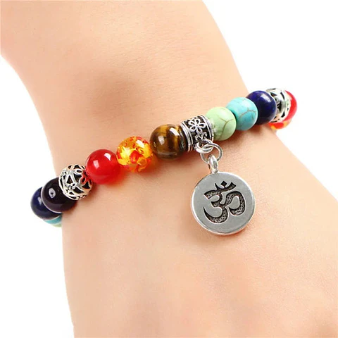 Pulsera Manilla Brazalete Piedras Zen Chakras Hombre Y Mujer