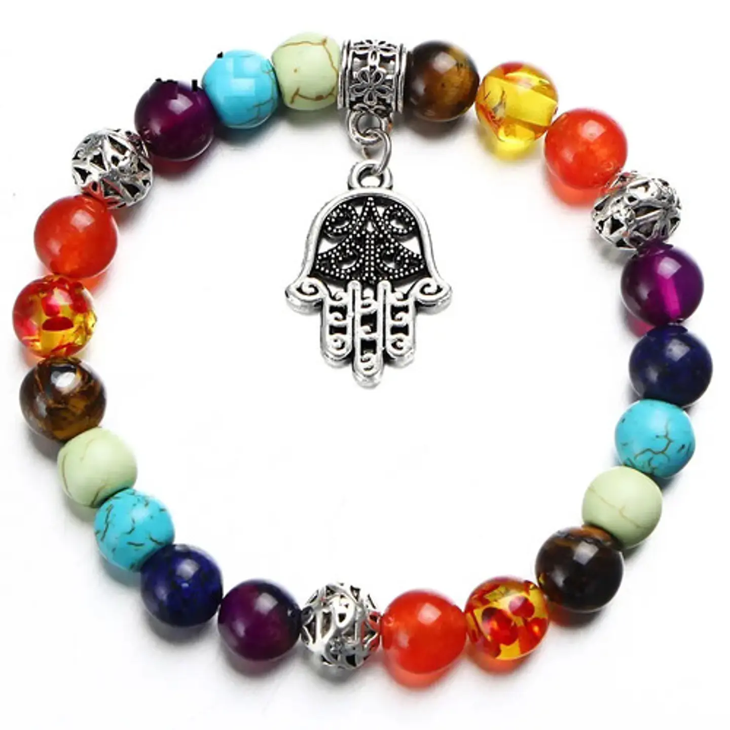 Pulsera Manilla Brazalete Piedras Zen Chakras Hombre Y Mujer 8