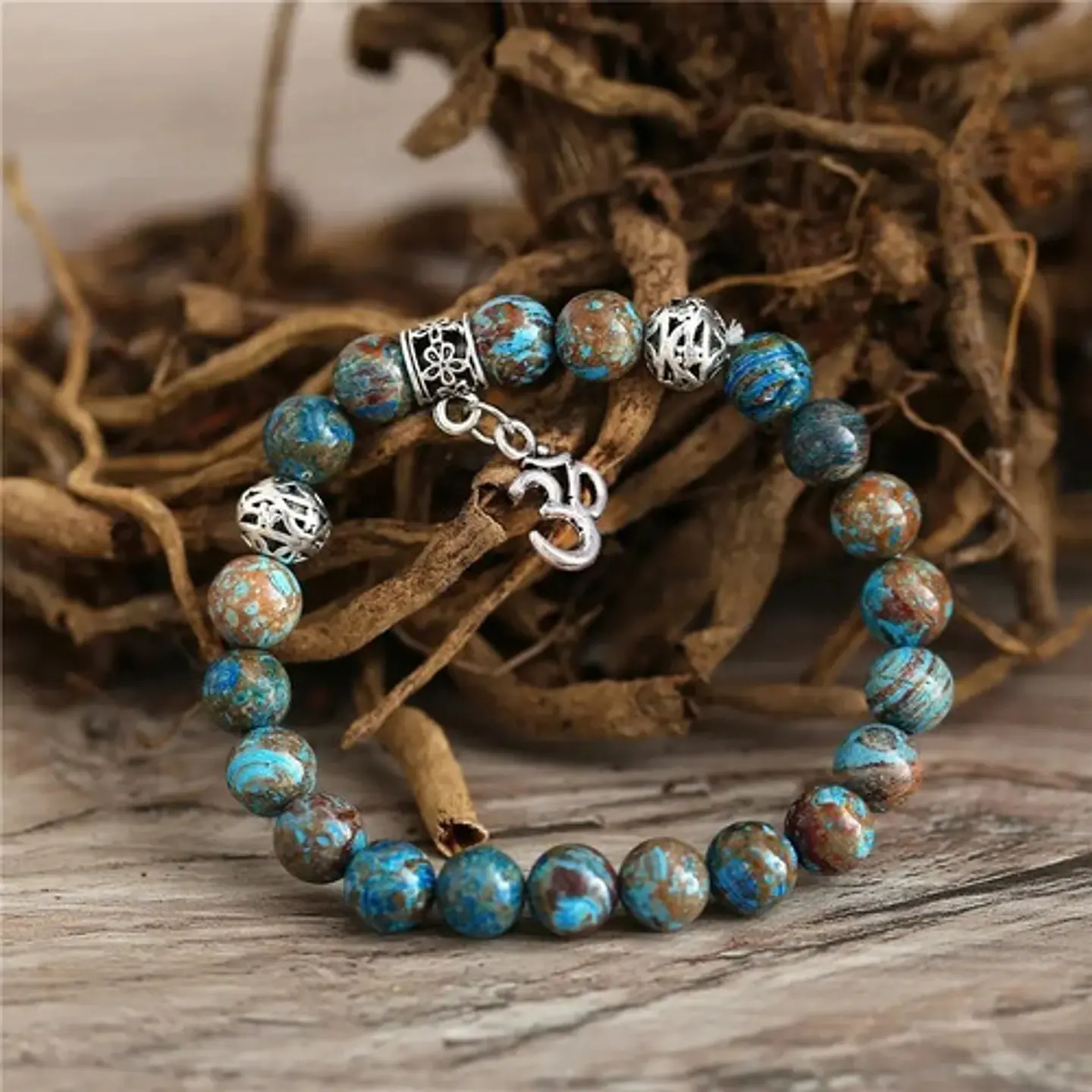 Pulsera Manilla Brazalete Piedras Zen Chakras Hombre Y Mujer 19