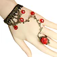 Pulsera Encajé Anillo Choker Rosa Para Mujer Gótico Moda - Miniatura 16