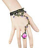 Pulsera Encajé Anillo Choker Rosa Para Mujer Gótico Moda - Miniatura 19