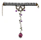 Pulsera Encajé Anillo Choker Rosa Para Mujer Gótico Moda - Miniatura 20