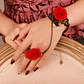 Pulsera Encajé Anillo Choker Rosa Para Mujer Gótico Moda - Miniatura 24