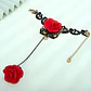 Pulsera Encajé Anillo Choker Rosa Para Mujer Gótico Moda - Miniatura 30