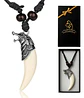 Collar Ajustable Para Hombre Mujer Dije Vikingo Diente Lobo - Miniatura 10