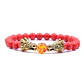 Pulsera Manilla Piedras Naturales Dragon Esfera Fuego Hombre - Miniatura 9