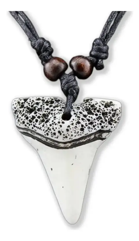 Collar Diente Colmillo Imitación Tiburón Hombre Mujer