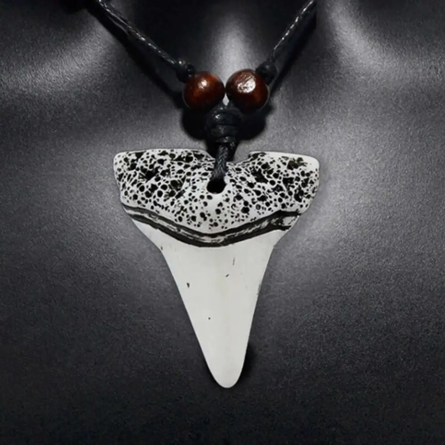 Collar Diente Colmillo Imitación Tiburón Hombre Mujer 6