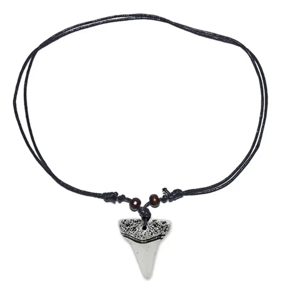 Collar Diente Colmillo Imitación Tiburón Hombre Mujer 9