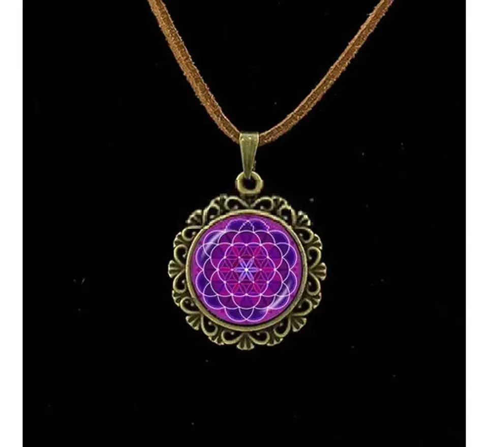 Collar Colgante Mandala Meditacion Chakras Hombre Yoga Mujer 8