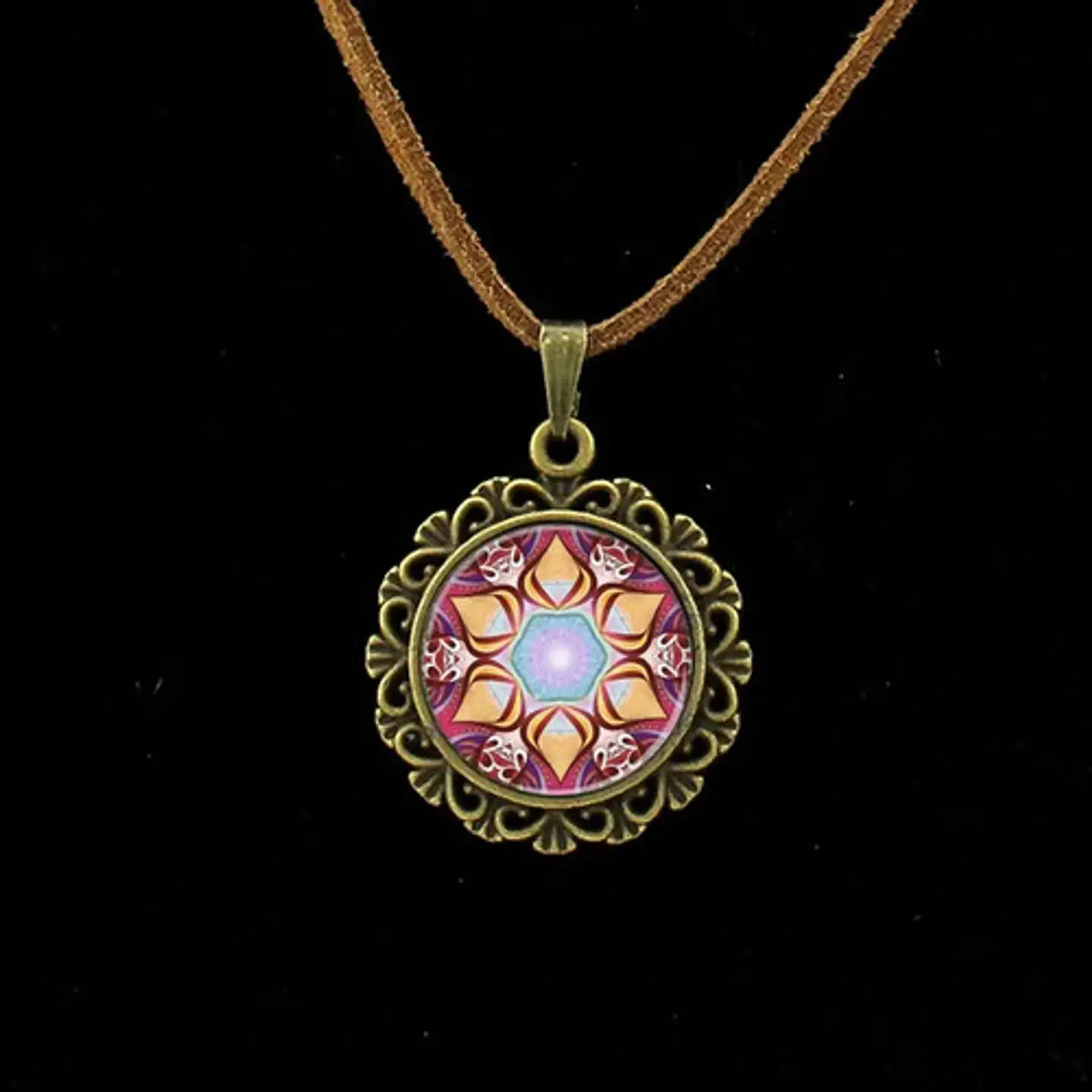 Collar Colgante Mandala Meditacion Chakras Hombre Yoga Mujer 10