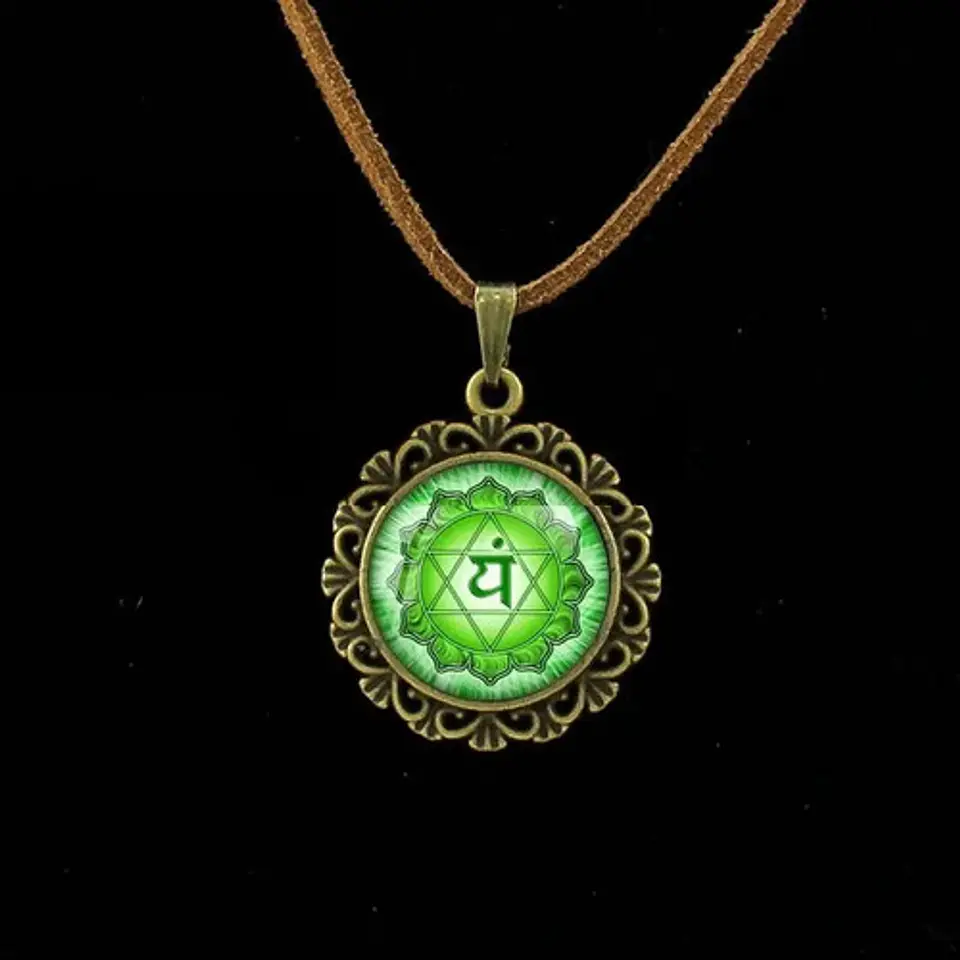 Collar Colgante Mandala Meditacion Chakras Hombre Yoga Mujer 12