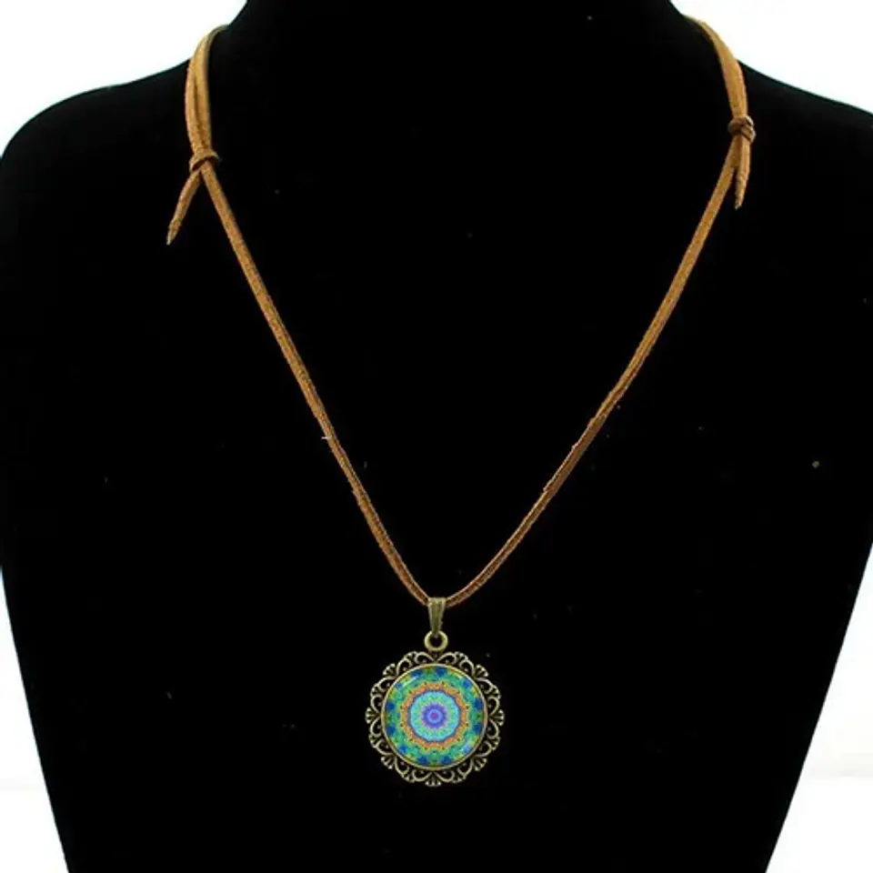 Collar Colgante Mandala Meditacion Chakras Hombre Yoga Mujer 21