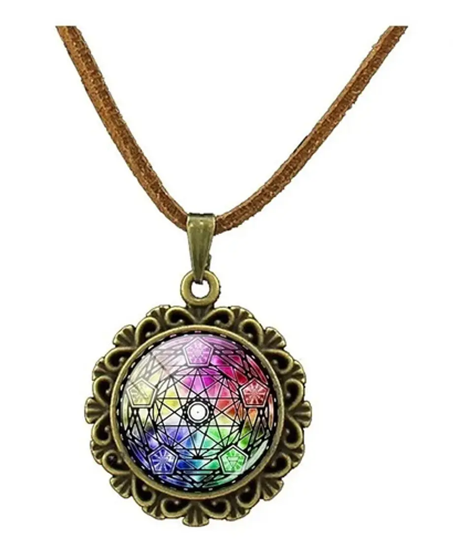 Collar Colgante Mandala Meditacion Chakras Hombre Yoga Mujer 22