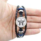 Pulsera Manilla Cuero San Michael Brilla En Oscuridad Hombre - Miniatura 4